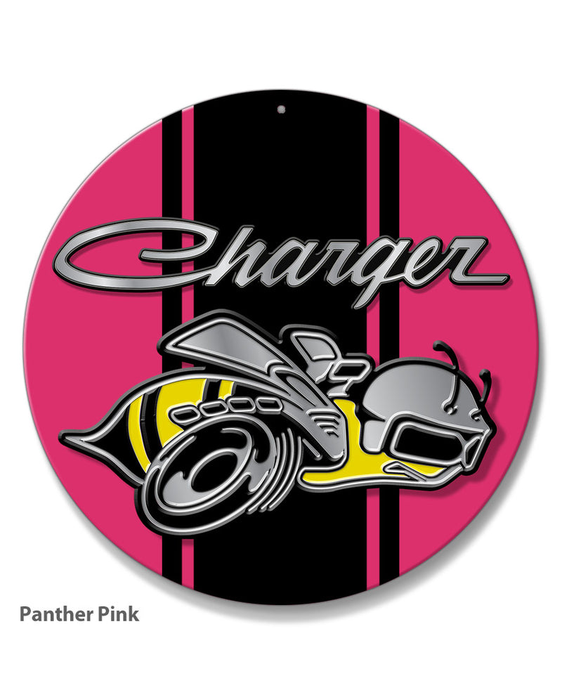 Dodge Charger Super Bee 1971 Emblem Novelty Round Aluminum Sign