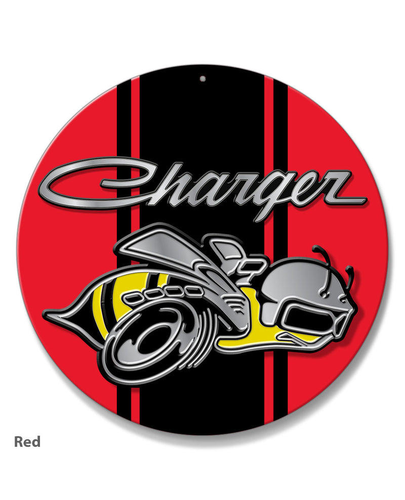Dodge Charger Super Bee 1971 Emblem Novelty Round Aluminum Sign