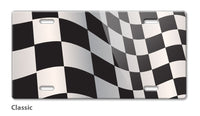 Checkered Flag Novelty License Plate