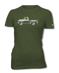1955 Chevrolet Pickup 3100 T-Shirt - Women - Side View