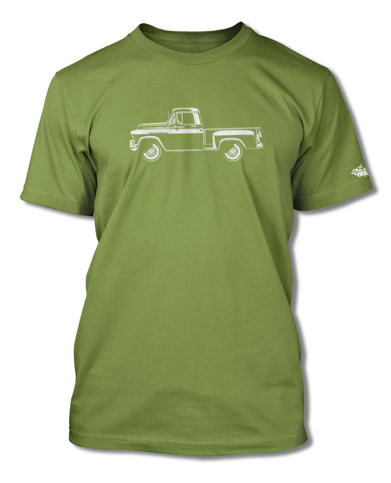 1956 Chevrolet Pickup 3100 T-Shirt - Men - Side View