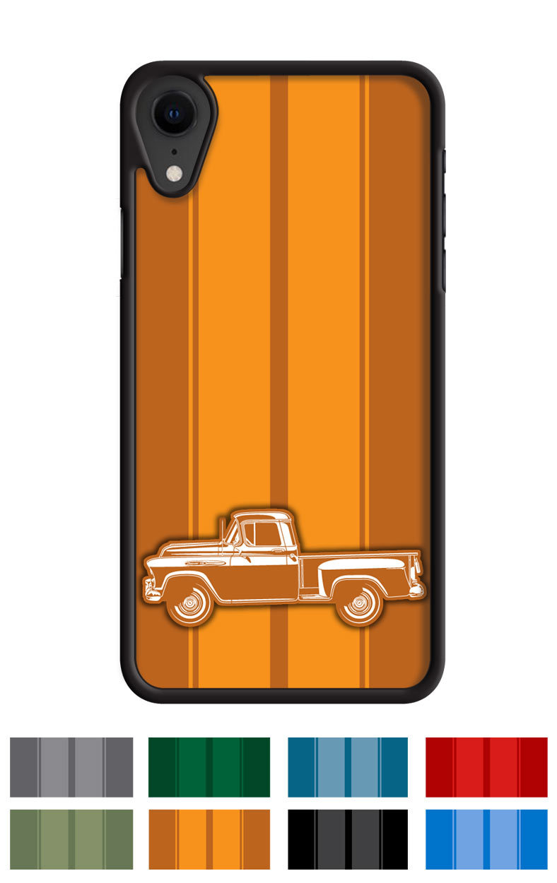 1957 Chevrolet Pickup 3100 Smartphone Case - Racing Stripes