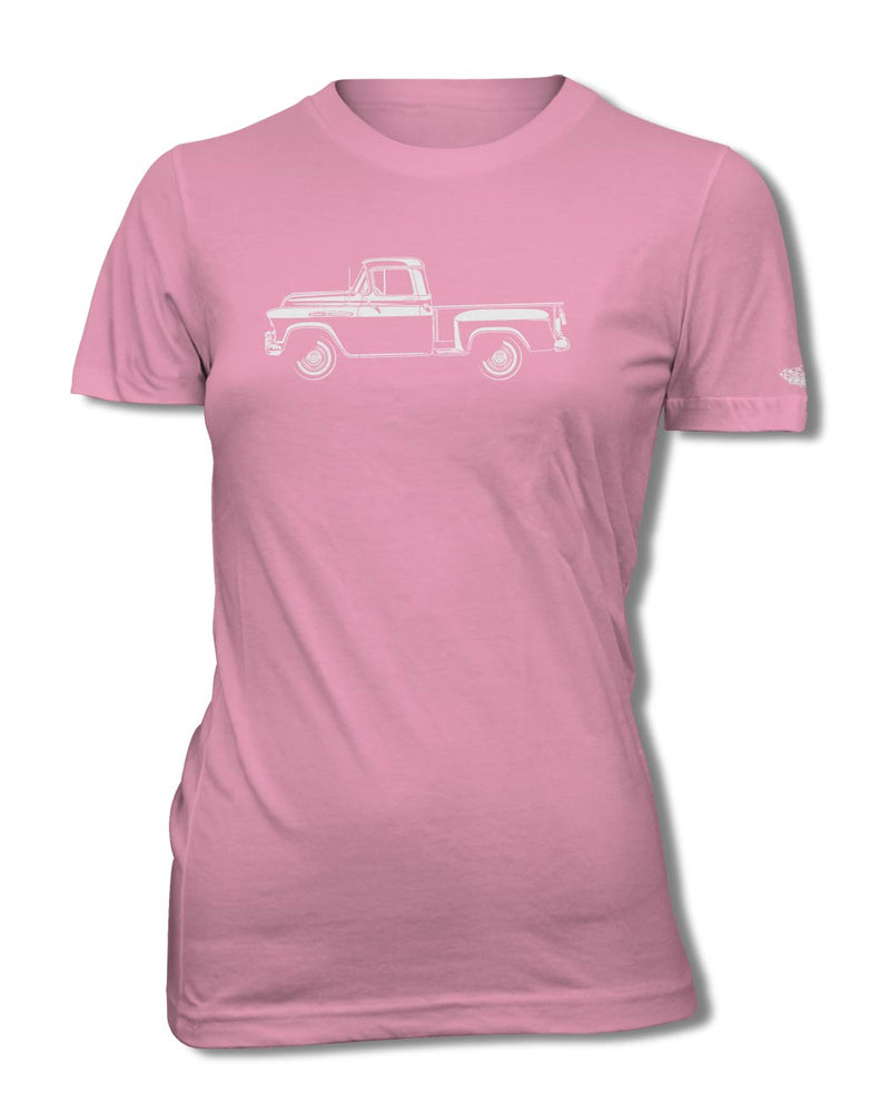 1957 Chevrolet Pickup 3100 T-Shirt - Women - Side View