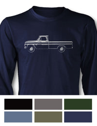 1964 -1966 Chevrolet Pickup C/K  Long Sleeve T-Shirt - Side View