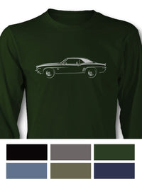 1969 Chevrolet Camaro SS Coupe  Long Sleeve T-Shirt - Side View