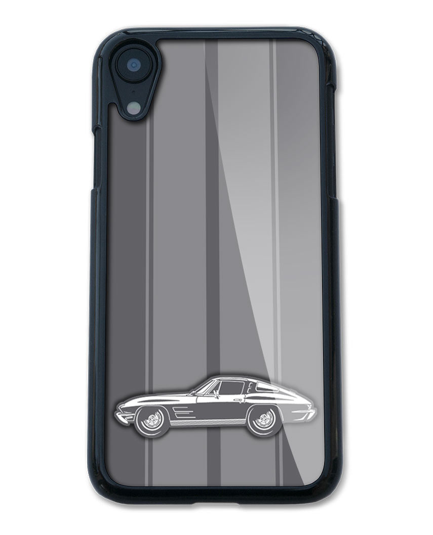 1963 Chevrolet Corvette Sting Ray Split Window C2 Smartphone Case - Racing Stripes