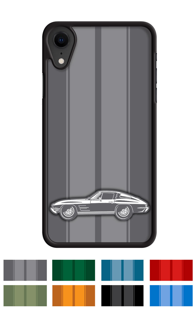 1963 Chevrolet Corvette Sting Ray Split Window C2 Smartphone Case 1963 Chevrolet Corvette Sting Ray Split Window C2 Smartphone Case