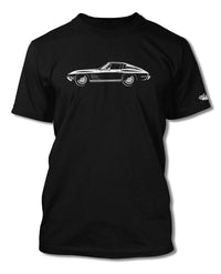 1963 Chevrolet Corvette Sting Ray Split Window C2 T-Shirt - Men - Side View