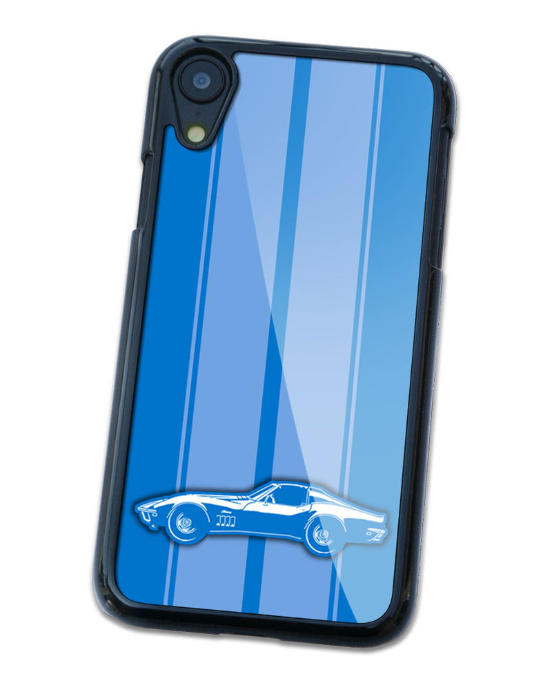 1969 Chevrolet Corvette Stingray Coupe T-Top C3 Smartphone Case - Racing Stripes