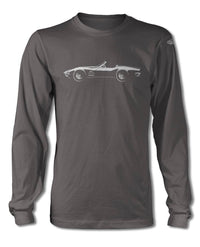 1969 Chevrolet Corvette Stingray Convertible C3 T-Shirt - Long Sleeves - Side View