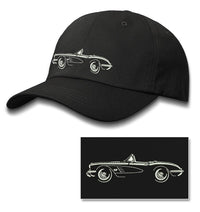 1958 Chevrolet Corvette Convertible C1 Baseball Cap for Men & Women