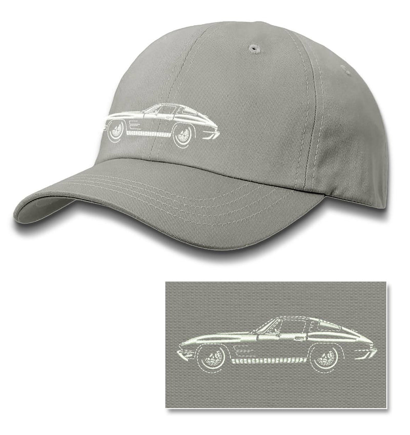 1963 Chevrolet Corvette Sting Ray Split Window C2 Baseball Cap for Men & Women