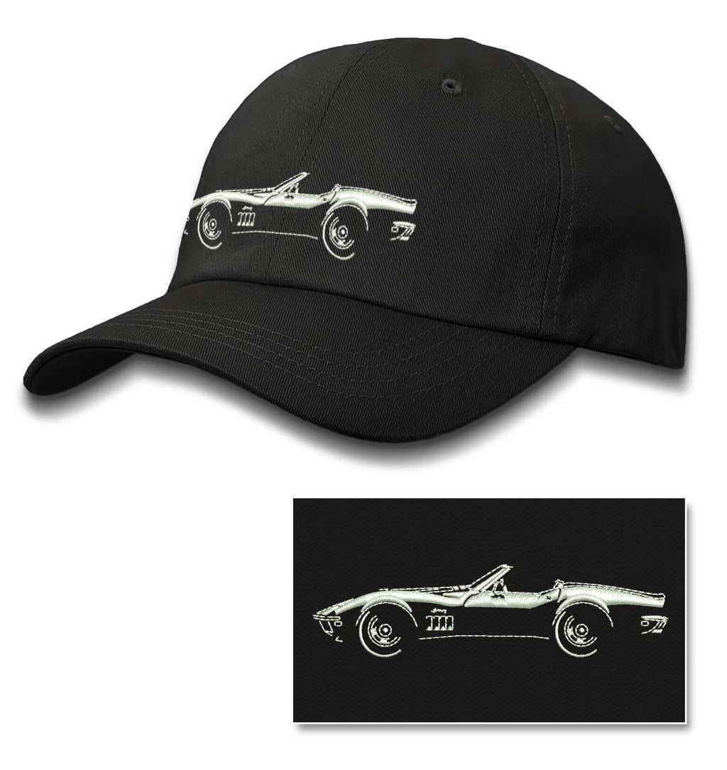 1969 Chevrolet Corvette Stingray Convertible C3 Baseball Cap for Men & Women