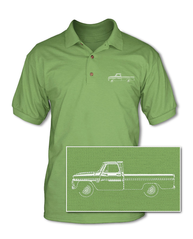 1964 - 1966 Chevrolet Pickup C/K Adult Pique Polo Shirt - Side View
