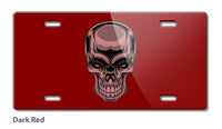 Chrome Skull Novelty License Plate