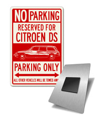 Citroen DS ID 1958 - 1967 Station Wagon Reserved Parking Fridge Magnet