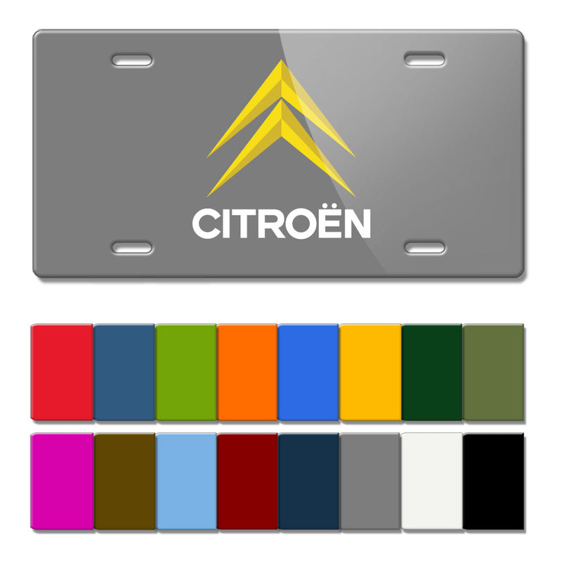 Citroen Vintage Logo Novelty License Plate