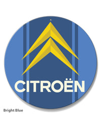 Citroen Emblem Round Aluminum Sign