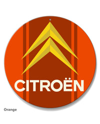 Citroen Emblem Round Aluminum Sign