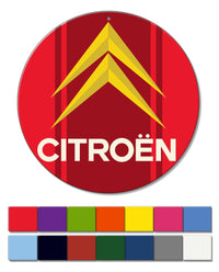 Citroen Emblem Round Aluminum Sign