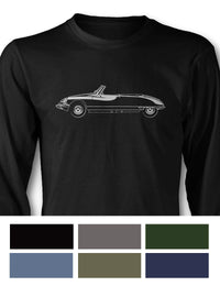 Citroen DS ID 1968 - 1978 Convertible Cabriolet Long Sleeve T-Shirt - Side View