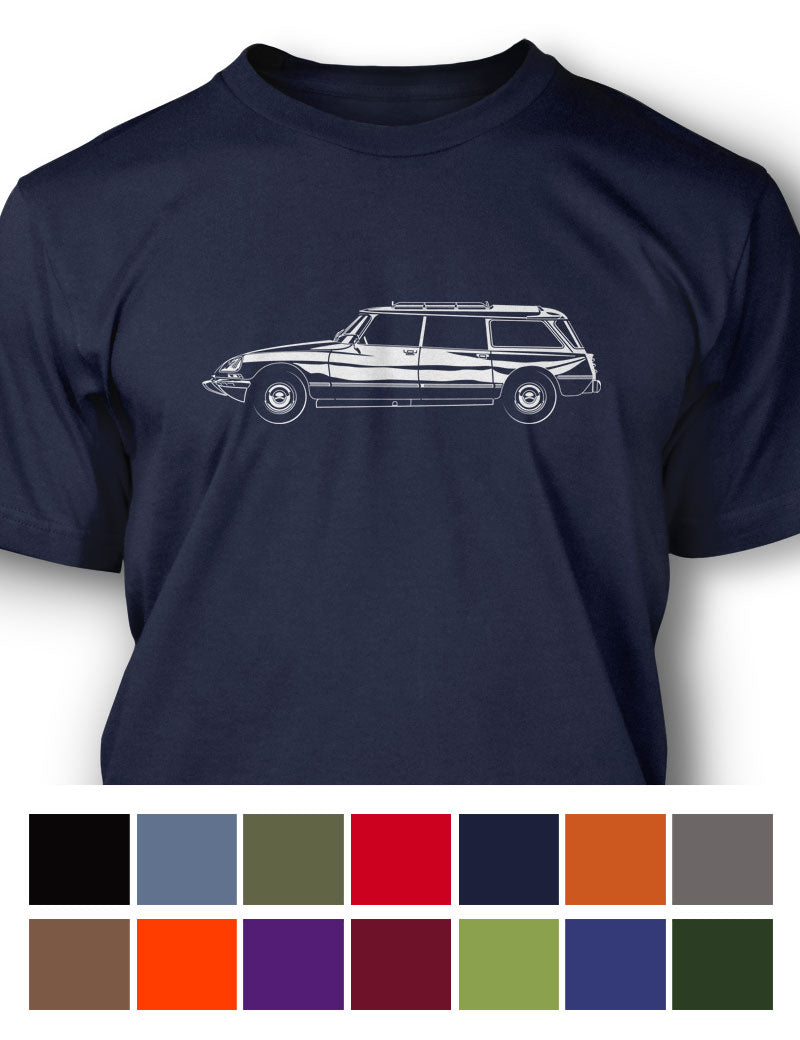 Citroen DS ID 1968 - 1976 Station Wagon T-Shirt - Men - Side View