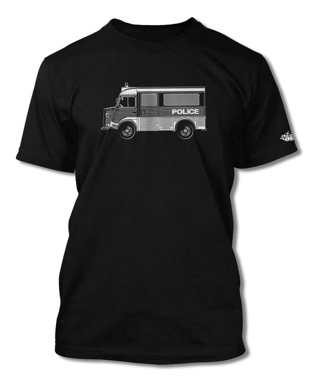 Citroen HY Type H Police Nationale 1947 – 1981 T-Shirt - Men - Side View