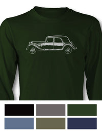 Citroen Traction Avant 11B 1934 – 1957 T-Shirt - Long Sleeves - Side View