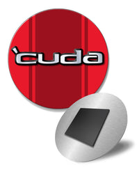 1970 - 1974 Plymouth 'Cuda Emblem Novelty Round Fridge Magnet