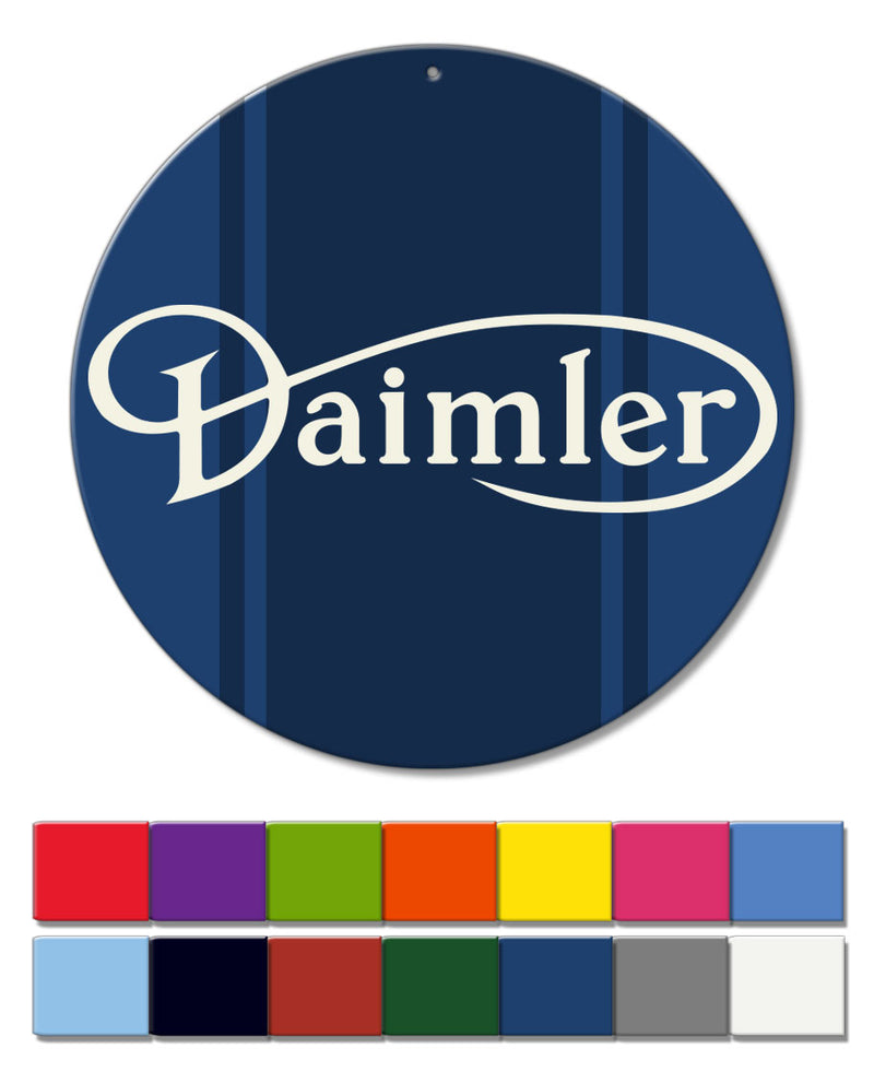 Daimler Emblem Round Aluminum Sign