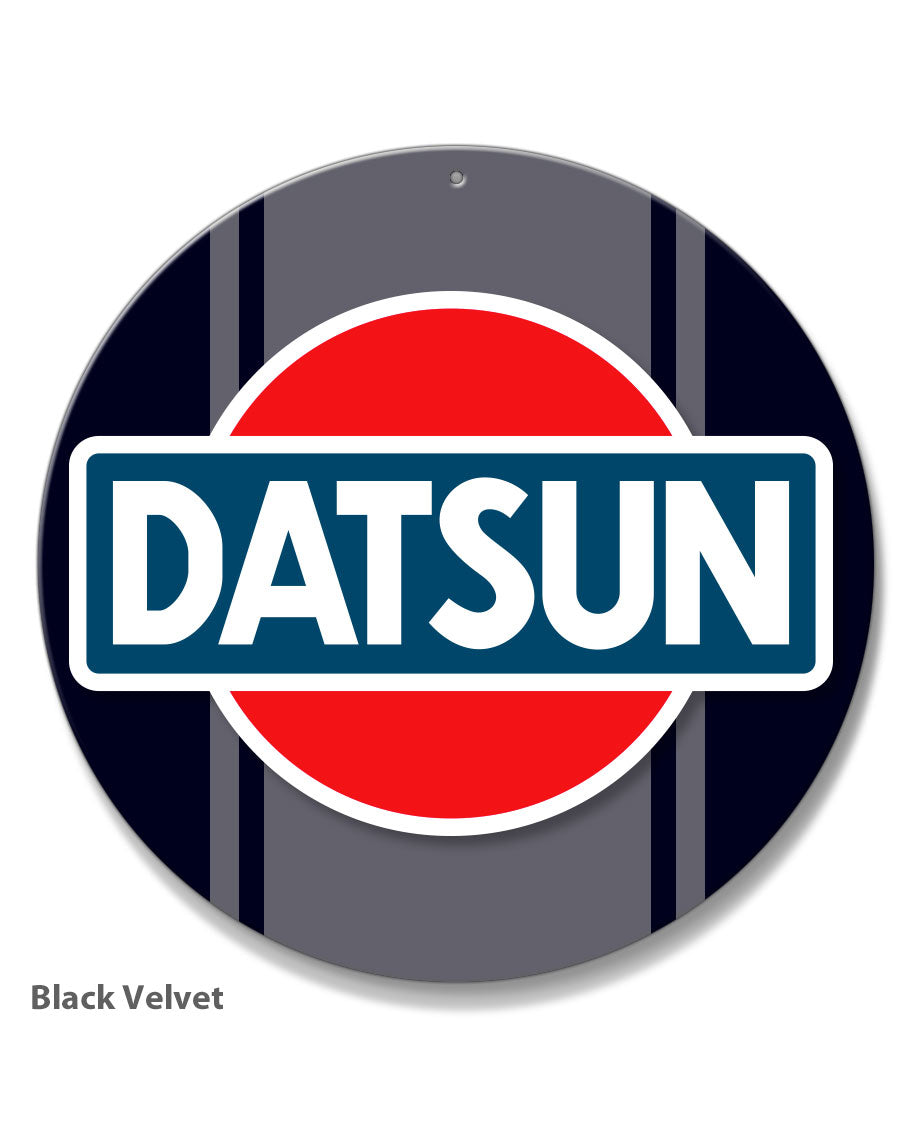 Datsun Emblem Round Aluminum Sign – Legend Lines