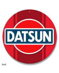 Datsun Emblem Round Aluminum Sign