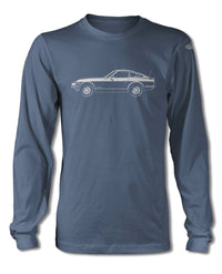 Datsun 240Z 260Z 280Z Coupe T-Shirt - Long Sleeves - Side View