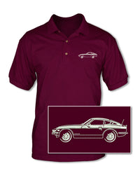 Datsun 240Z 260Z 280Z Coupe Adult Pique Polo Shirt - Side View