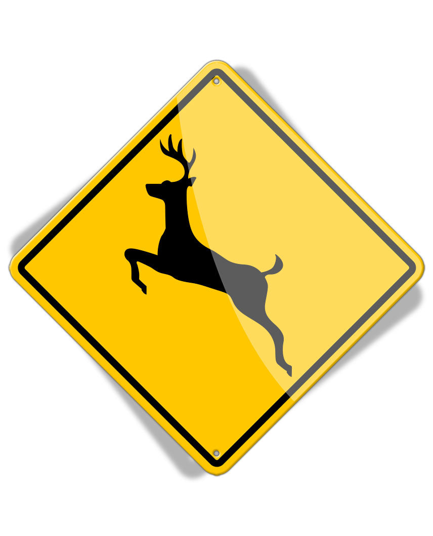 Caution Deer Crossing - Aluminum Sign