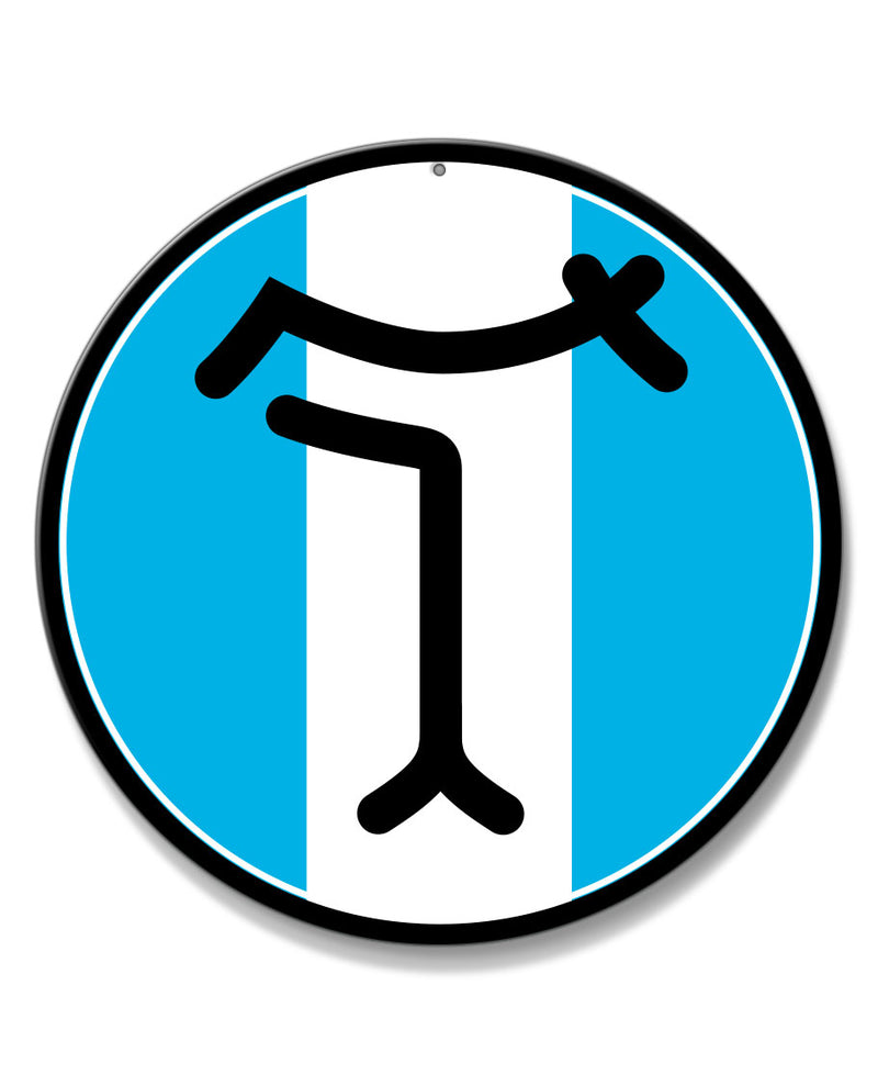 De Tomaso Emblem Round Aluminum Sign