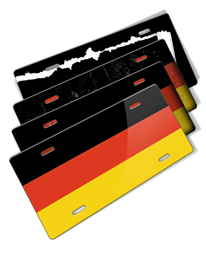 German Flag Novelty License Plate