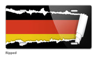 German Flag Novelty License Plate