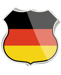 German Flag Shield - Aluminum Sign