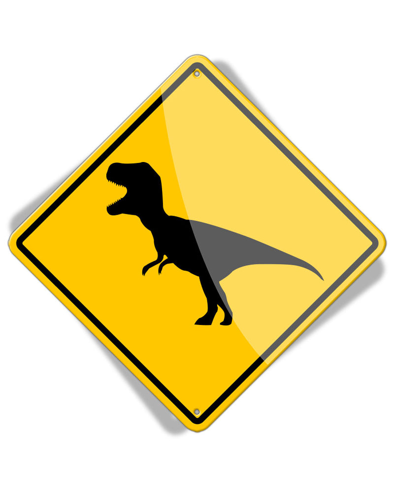 Caution Dino Crossing - Aluminum Sign