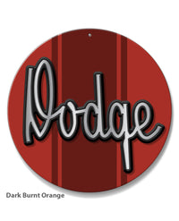 Dodge A100 Emblem Novelty Round Aluminum Sign