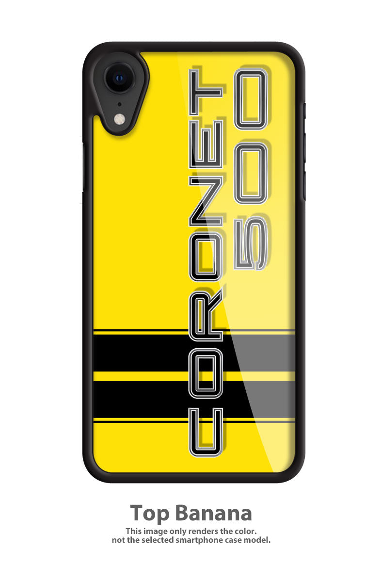 Dodge Coronet 500 1967 - 1968 Emblem Smartphone Case - Racing Stripes