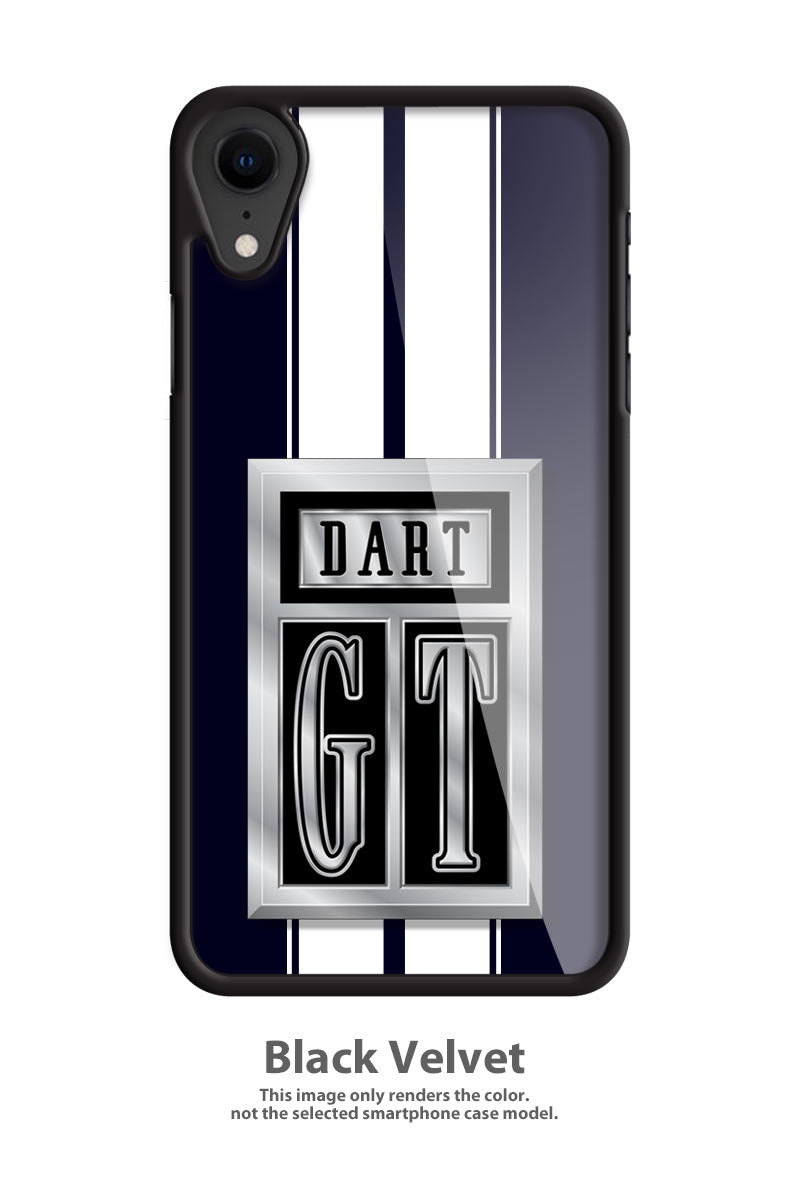 Dodge Dart GT 1967 Emblem Smartphone Case - Racing Stripes