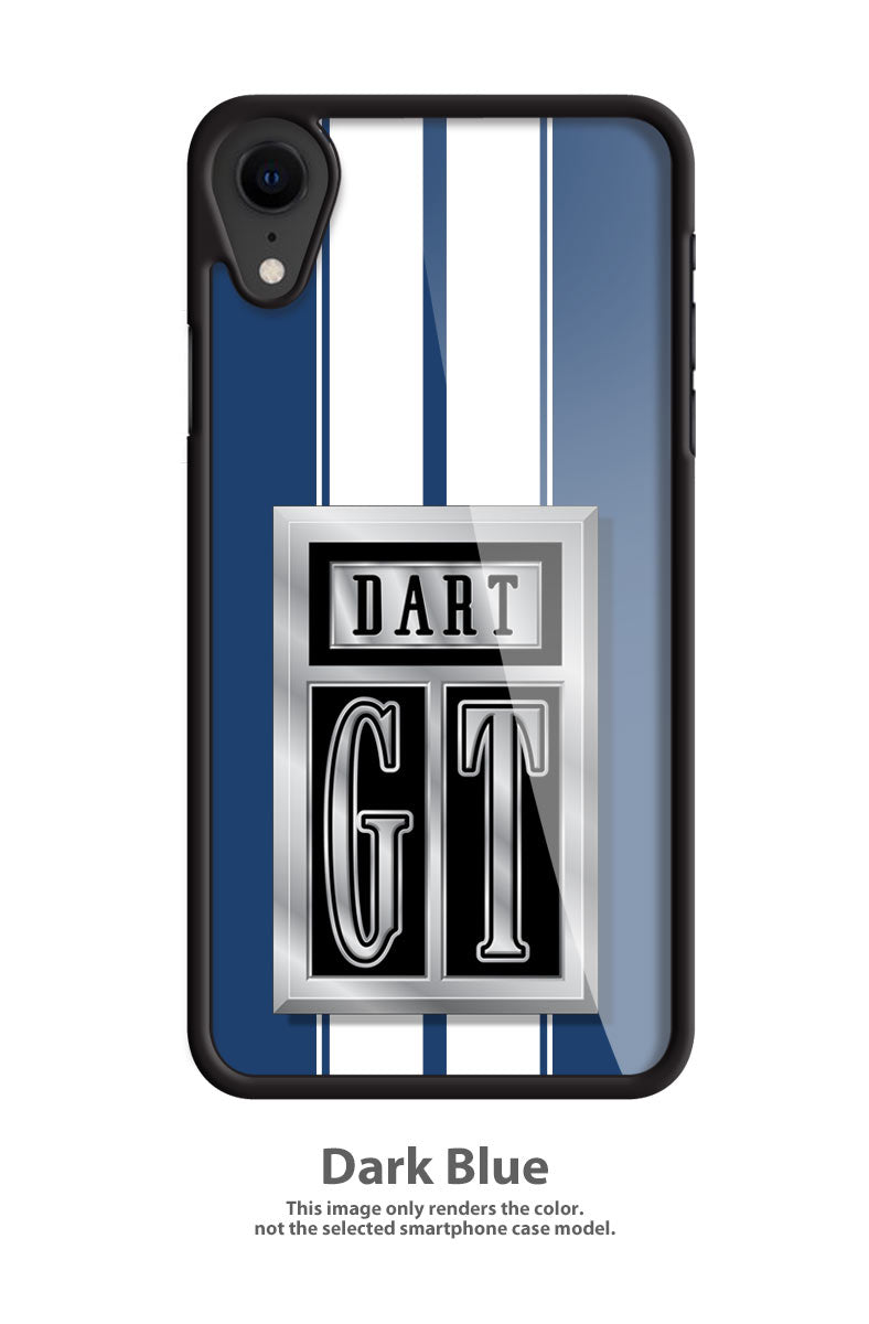 Dodge Dart GT 1967 Emblem Smartphone Case - Racing Stripes