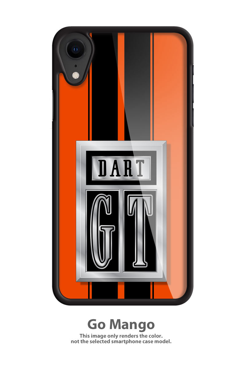 Dodge Dart GT 1967 Emblem Smartphone Case - Racing Stripes