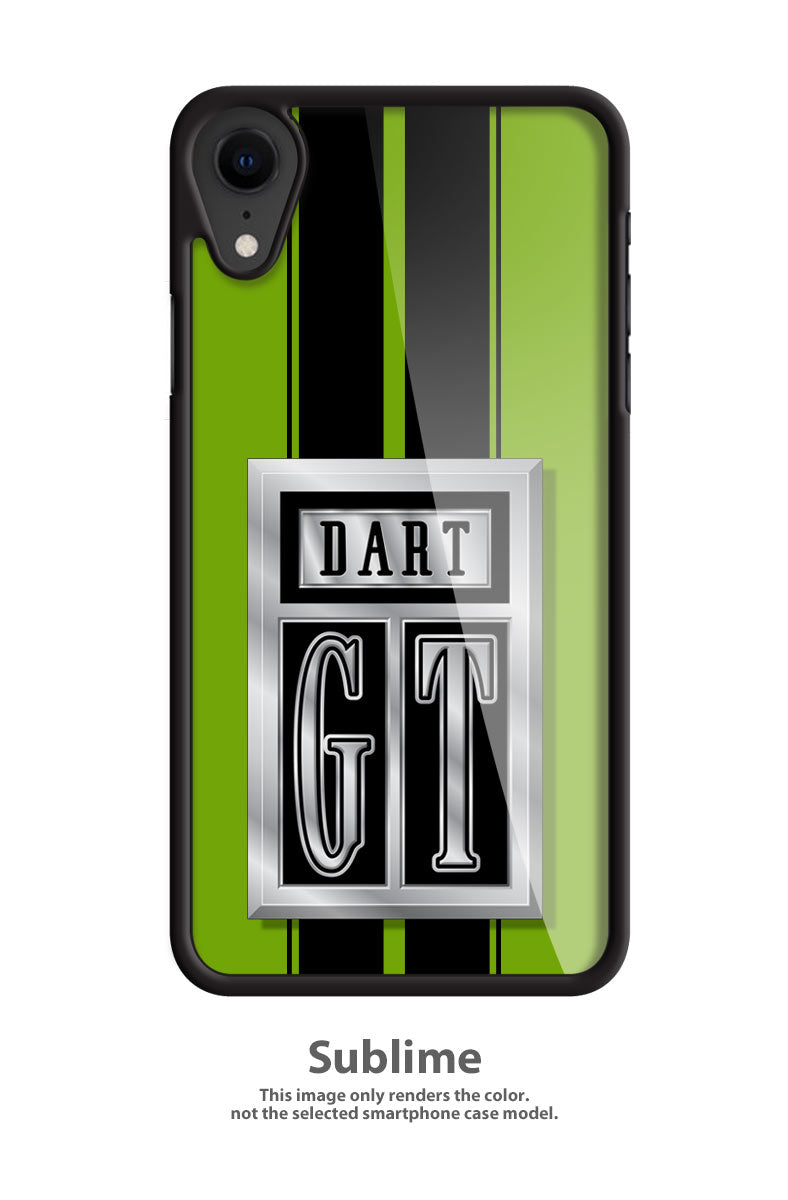 Dodge Dart GT 1967 Emblem Smartphone Case - Racing Stripes