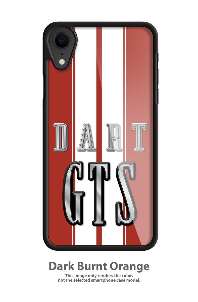 Dodge Dart GTS 1968 Emblem Smartphone Case - Racing Stripes - Logo