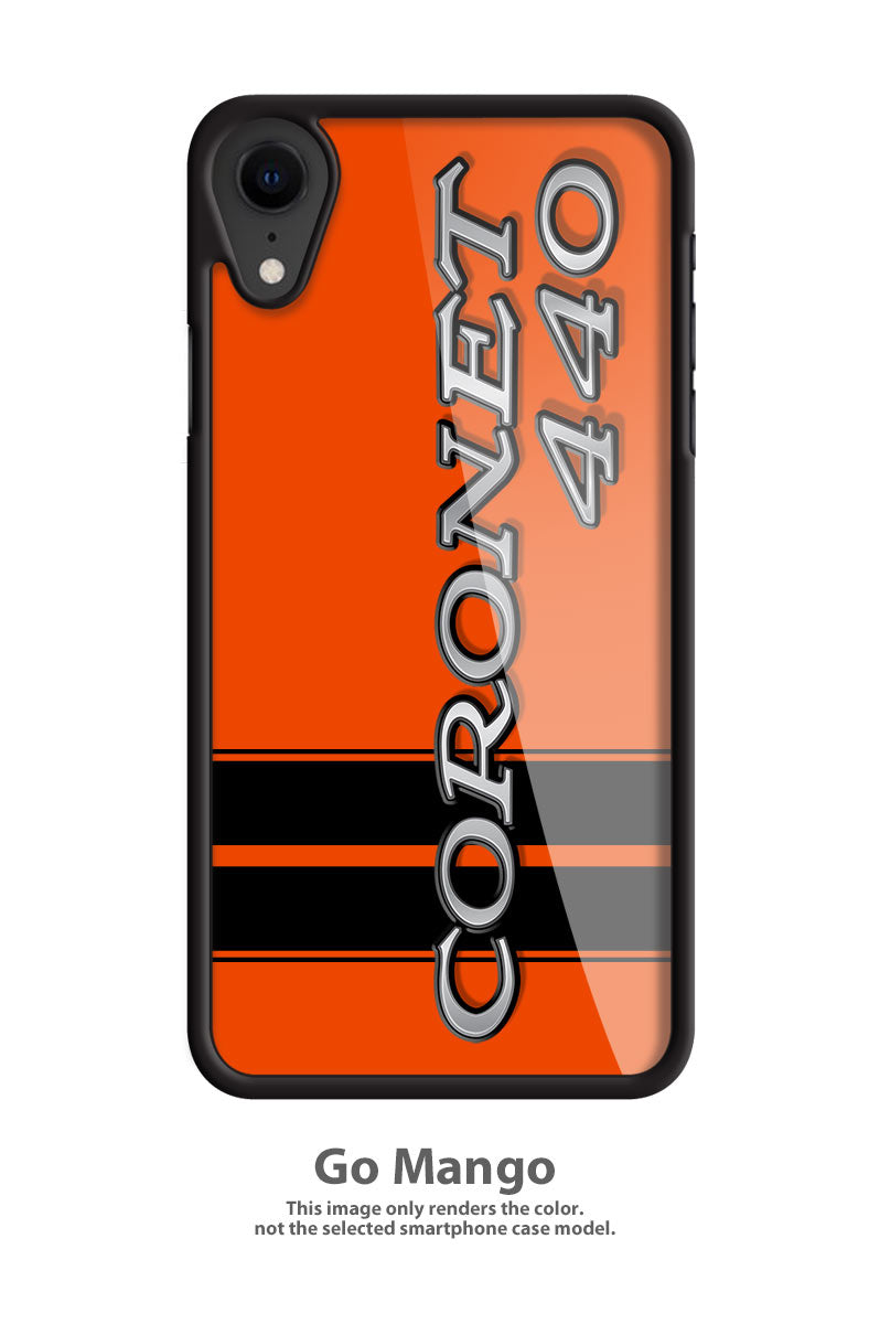 Dodge Coronet 440 1969 - 1972 Emblem Smartphone Case - Racing Stripes