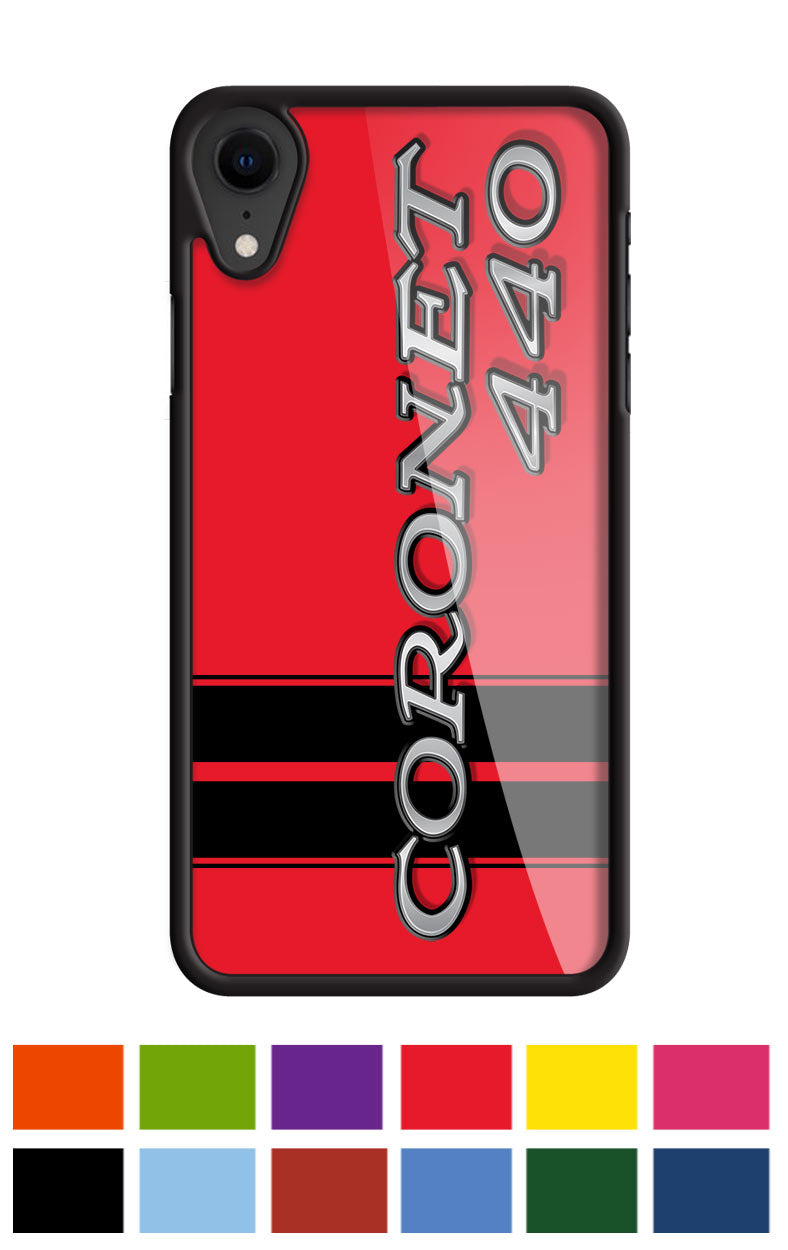 Dodge Coronet 440 1969 - 1972 Emblem Smartphone Case - Racing Stripes