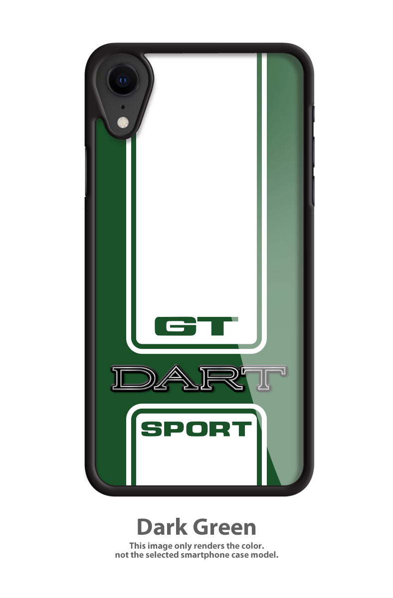 Dodge Dart GT Sport 1969 Emblem Smartphone Case - Racing Stripes - Logo